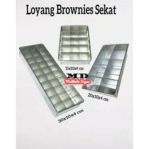 Loyang Brownies Sekat/Brownis Sekat/Sekat Brownies/Loyang Sekat