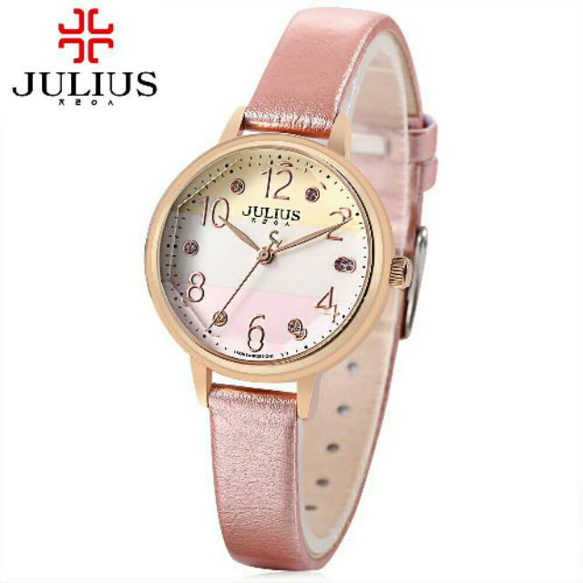 Julius Korea Ori JA930 / JA-930 Jam Tangan Wanita Korea Remaja Dewasa Pink