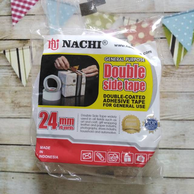 

Double tape dan masking tape foam tape merk random 1" 1/2