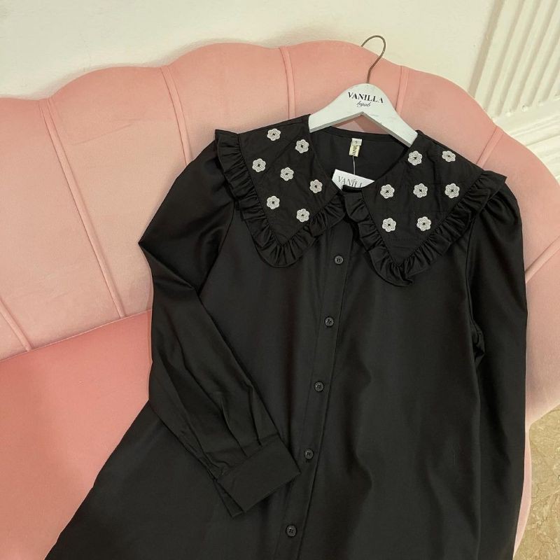 Audrey Blouse Vanilla Hijab (Ready)