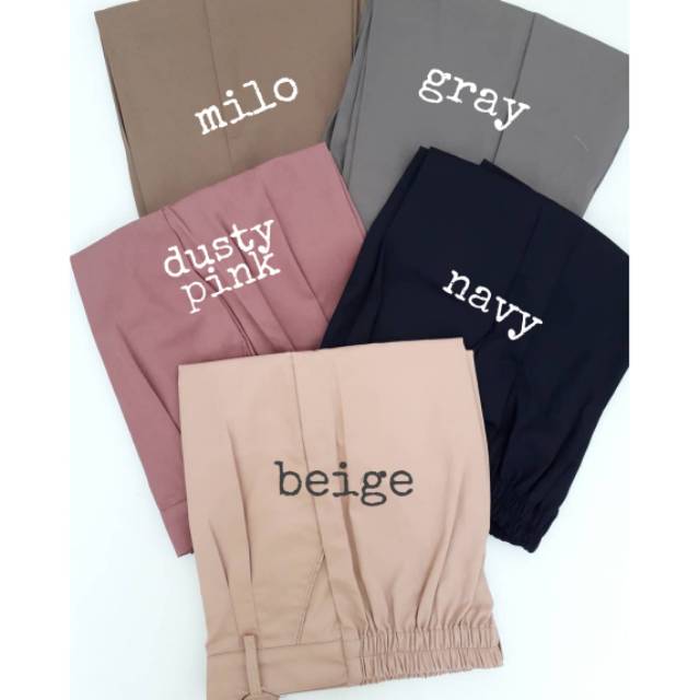BAGGY PANTS M - celana wanita kasual kantor american drill