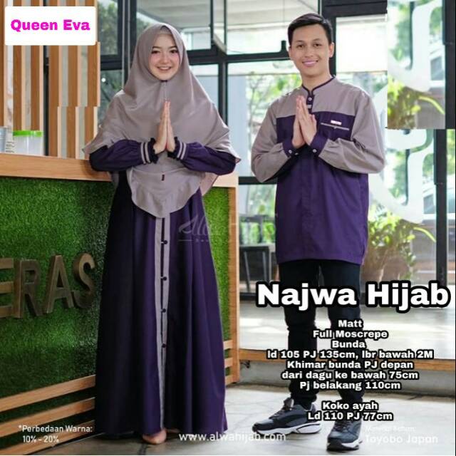 Gamis couple suami istri Najwa Hijab Cp