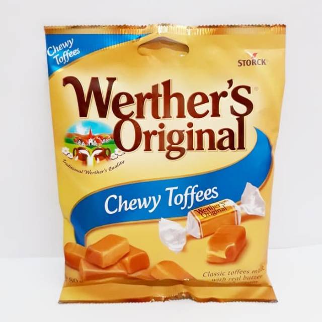 

Storck Werther's Original Butter Cream Chewy Toffee 80gr / Permen Karamel Mentega Import