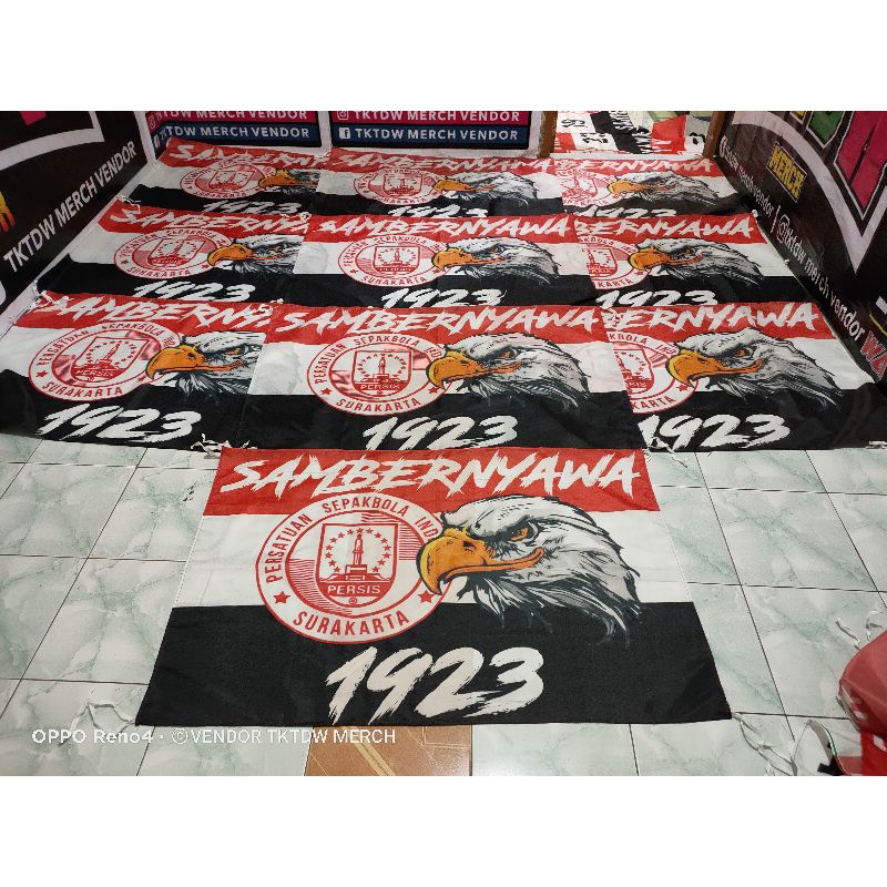 MINI FLAG PERSIS SOLO LOGO BUNDAR ELANG READY STOK BANYAK SIAP KIRIM
