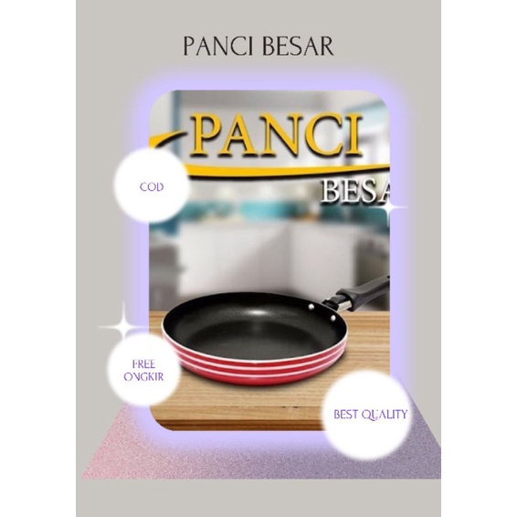 TEPLON ANTI LENGKET PANCI PENGGORENGAN UKURAN BESAR ANTI LENGKET FOOD GRADE