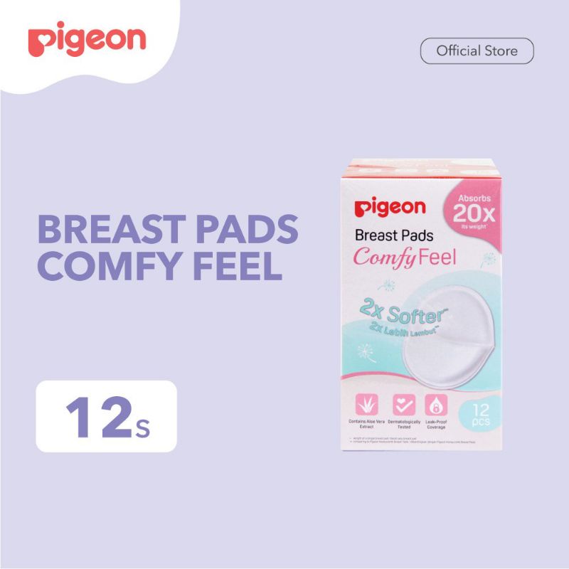 Pigeon Breast Pads Comfy Feel 12pcs Bantal ASI Kebutuhan Ibu