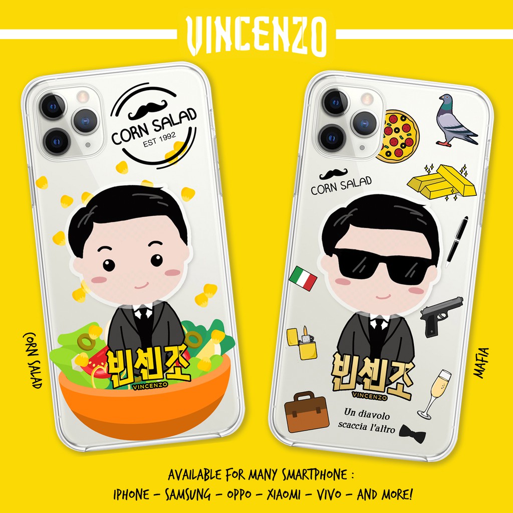 Casing Vincenzo popstand griptok kdrama drama korea lucu softcase netfix xiaomi oppo vivo softcase