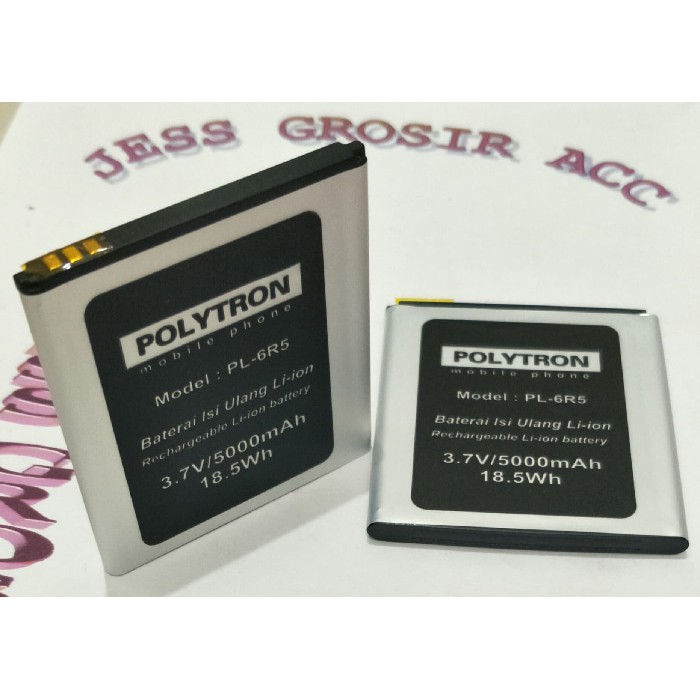 Baterai Battery Double power Polytron PL-6R5 , W2430 , Wizard Twins