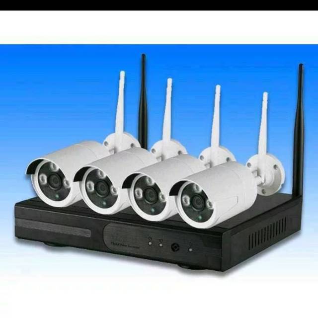 Murah Paket Cctv Wireles/Ip cam 3mp ( 4 Channel ) Komplit Cctv wireless