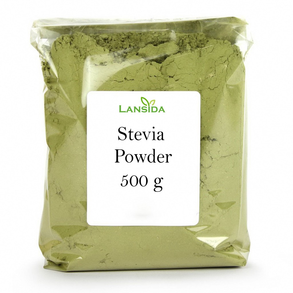 

BUBUK DAUN STEVIA Grade A 500 g Teh Manis Alami 100% Sweet Leaf Asli Serbuk Pengganti Gula