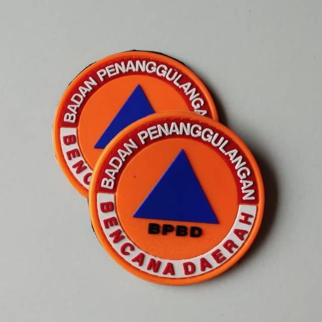 Patch rubber BPBD BULAT/BNPB/TIMSAR/BASARNAS/RESCUE/tempelan karer emblem velcro