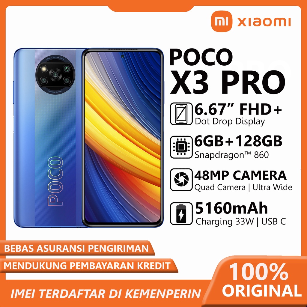 XIAOMI POCO X3 PRO [ 6/128GB ] GARANSI RESMI