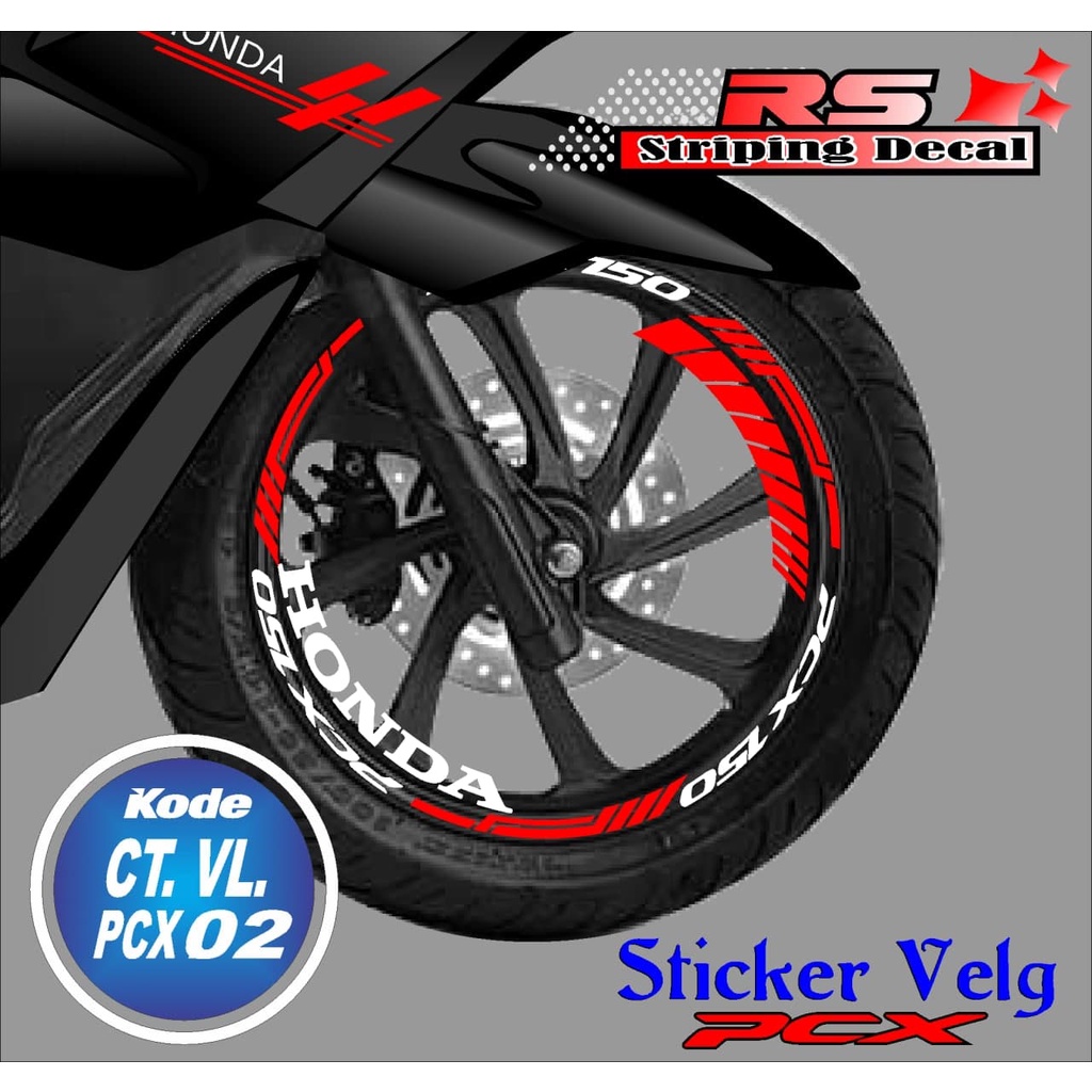 LIST VELG NMAX- STIKER LIST VELG NMAX- LIST PELEK  MOTOR NMAX RS 02