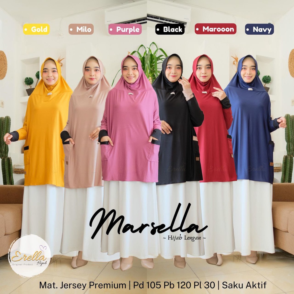 Marsella Hijab Lengan by Erella Hijab