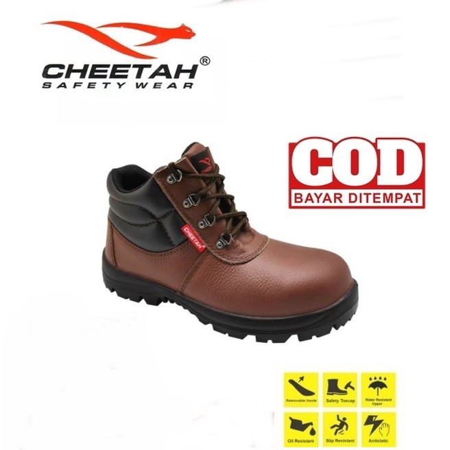 Sepatu Safety Cheetah 7106C FREE Sepasang Kaos Kaki