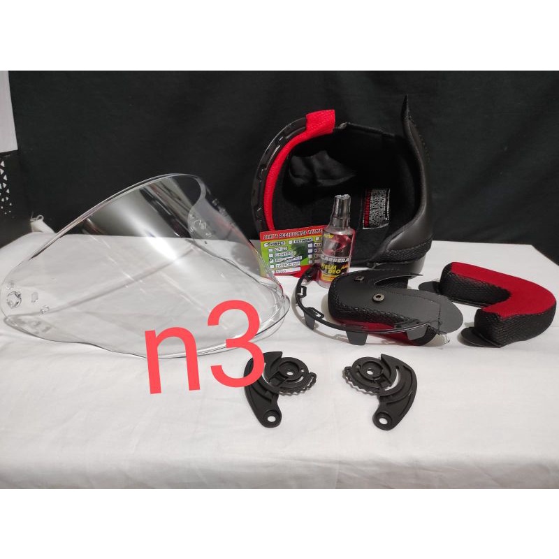 busa helm NHK r6 full set paket kaca flet bonus parfum helm