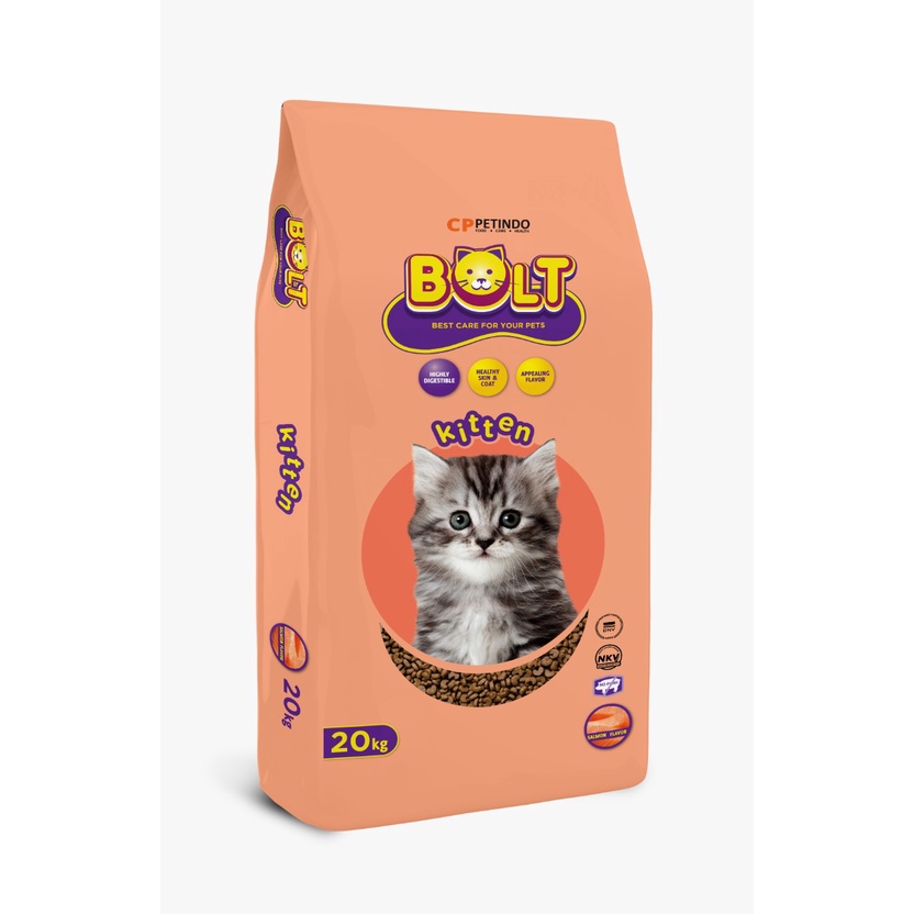 MAKANAN KUCING BOLT KITTEN ANAKAN PREMIUM 20 KG GOJEK