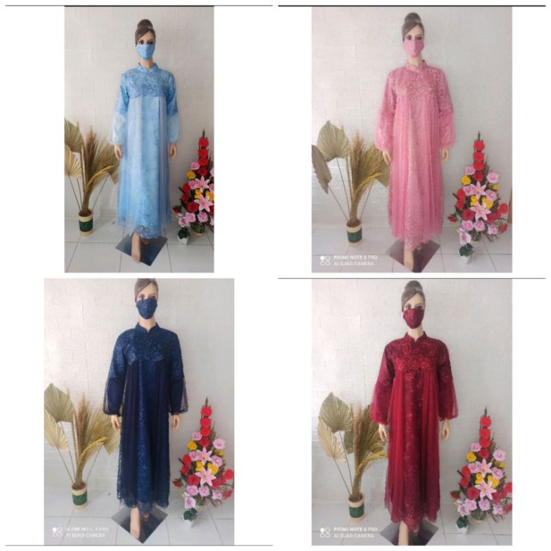 GAMIS NAJMA TILE MUTIARA TERBARU/GAMIS PESTA TERBARU/GAMIS TERBARU TILE MUTIARA