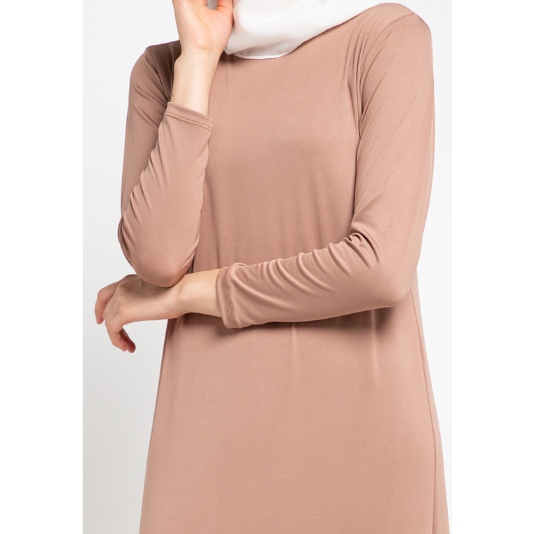Le Najwa - Gamis Fashion Muslimah Lucia Manset-Warm Tan