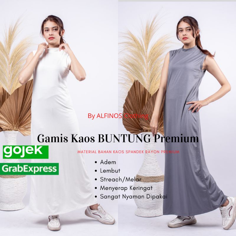 Gamis Kutung | Daleman Gamis | Daleman Gamis Polos | Gamis Dalaman Polos | Gamis Lengan Buntung