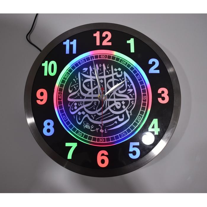 Jam Dinding Kaligrafi LED Digital