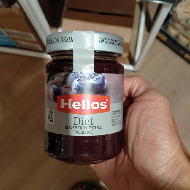 

Helios Spain Jam Spread Diet Blueberry Extra Preserve Selai 340 gram Imported