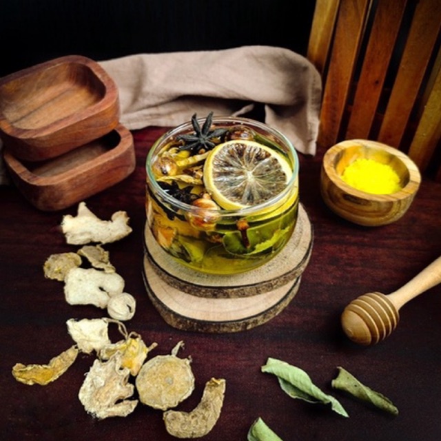 

Wedang Rempah Lengkap, Paket wedang “Jancuk” (Jahe, kunyit, Kencur, Jeruk)