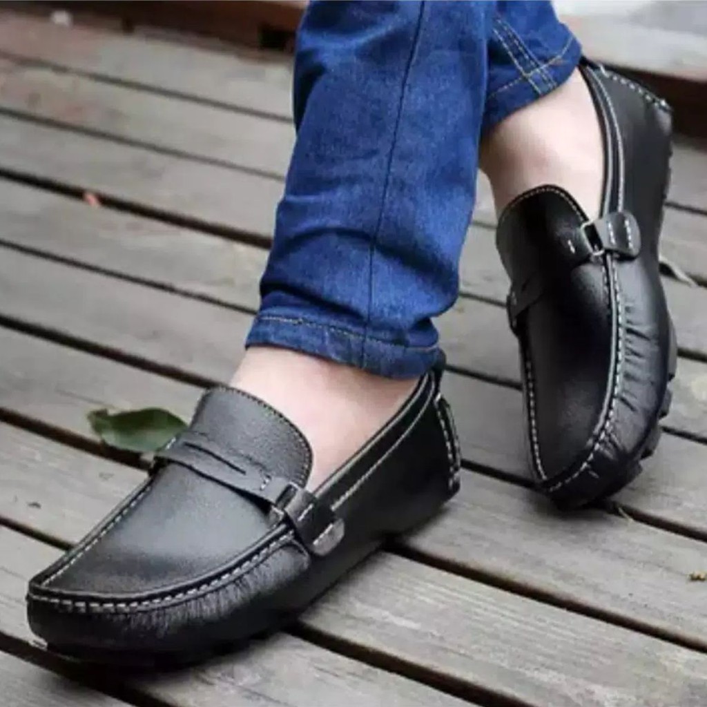 COD - SEPATU PRIA KULIT ASLI / PANTOFEL SANTAI / CASUAL LEATHER SHOES CLY-DSI-018