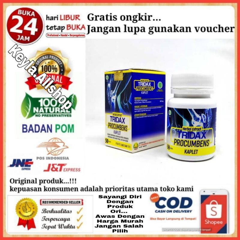 Jual Tridax Procumbens Kaplet 100 Asli Original Asam Urat Rematik