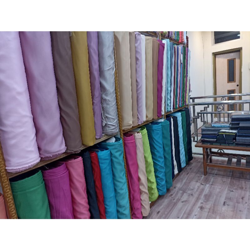 KAIN SATIN BRIDAL PREMIUM UNTUK PURING KEBAYA KAMISOL GAUN DRESS