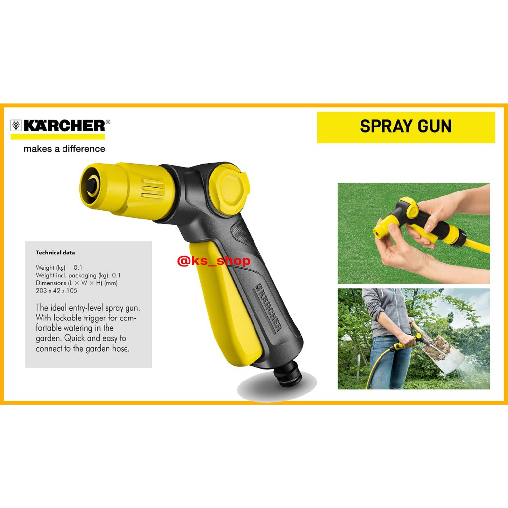 Karcher Spray Gun / Spray Gun for Gardener / Kepala Spray untuk selang air