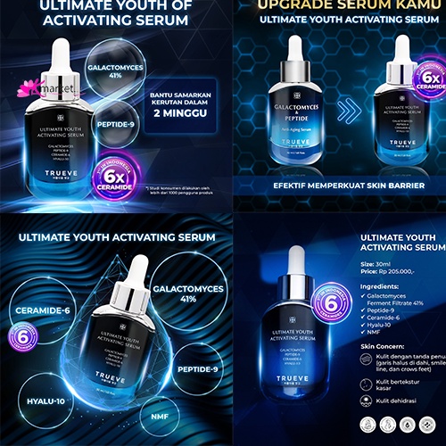 [BPOM] TRUEVE - Luminous Dark Spot | Acne Care | Ultimate Drops of Brightening | Ultimate Youth Activating | Luminous skin intensifying serum 30 ml