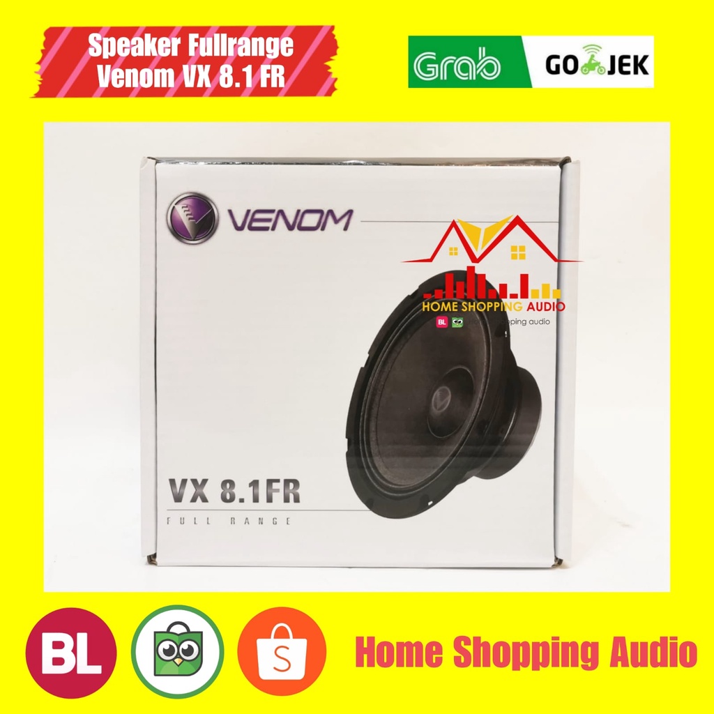 Speaker Full Range Venom VX 8 FR fullrange Venom VX8FR Garansi 1th Mantab