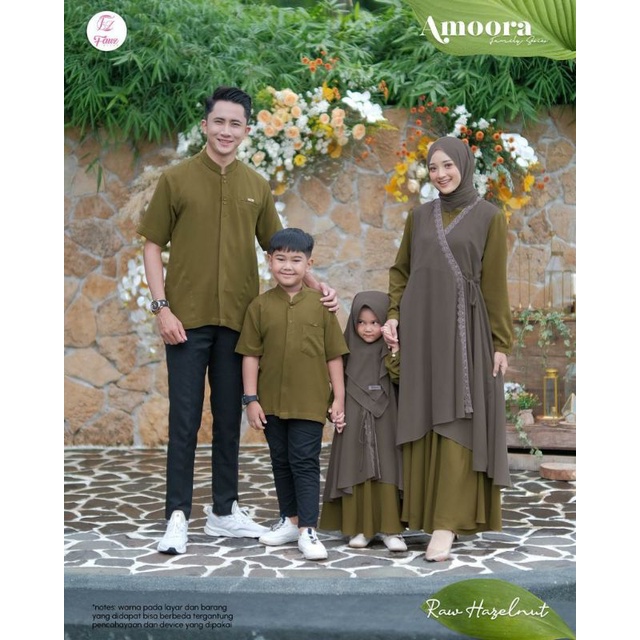 Amoora Dress by Fauz Hijab/Dress Couple Family by Fauz/Gamis by Fauz Hijab/Baju Couple Keluarga/Baju