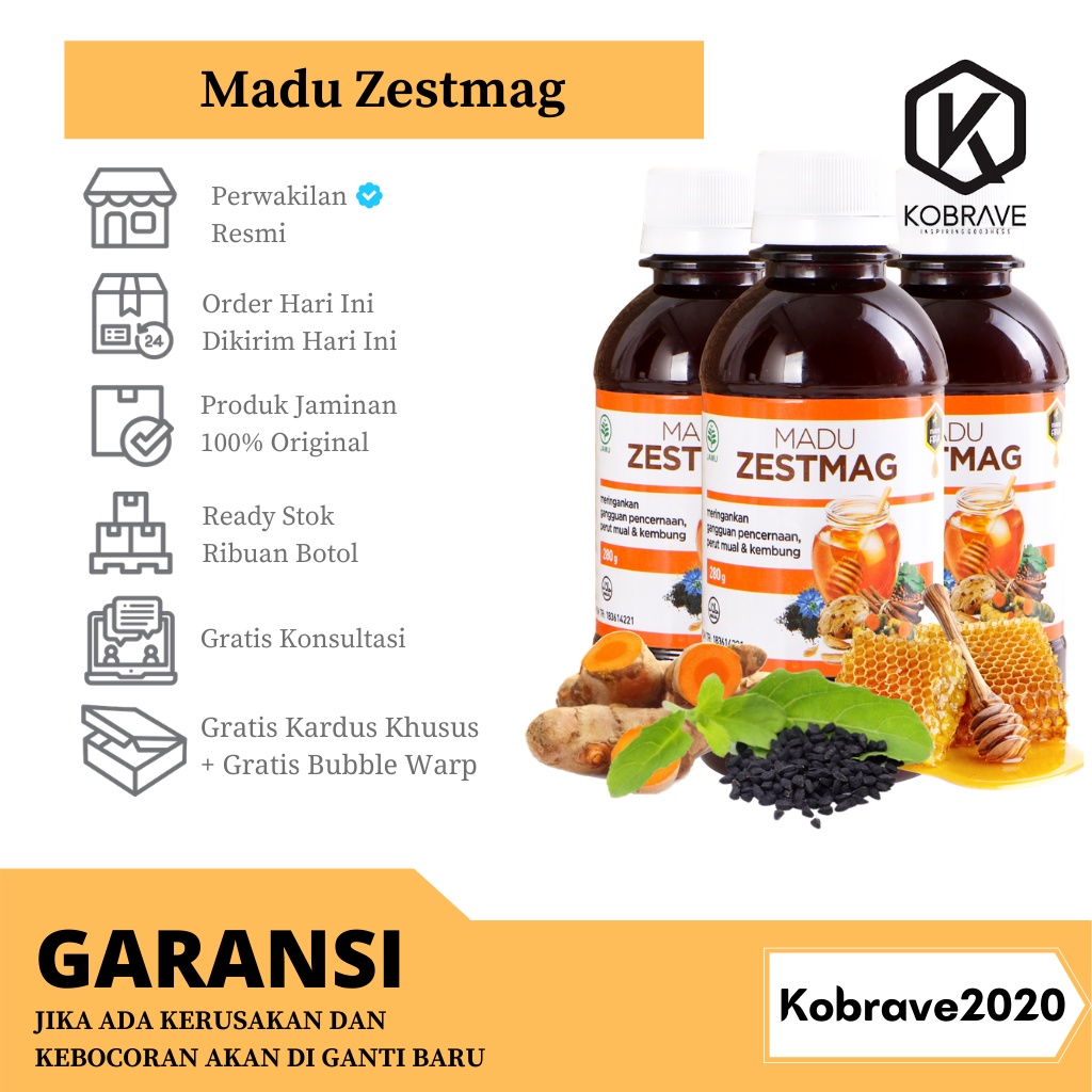 Zetsmag Madu Zestmag Asli 100% Obat Asam Lambung -Zestmag Original - Zetmag Madu Asam Lambung Ampuh