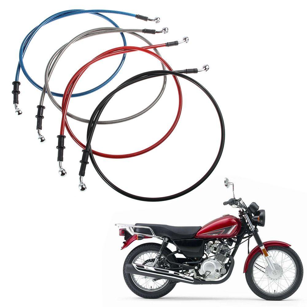 Nanas Sepeda Motor Jalur Rem Braided Stainless Steel Anti Karat Pas ATV Putar Diperkuat