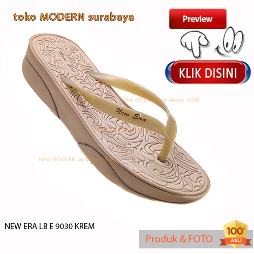 Sandal wanita casual sandal jepit karet NEW ERA LB E 9030