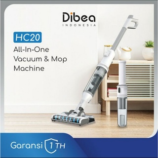 Dibea HC20 Handheld Cordless Stick Vacuum Cleaner and Mop Vakum Cleaner Penyedot Debu dan Pel Nirkabel Wireless