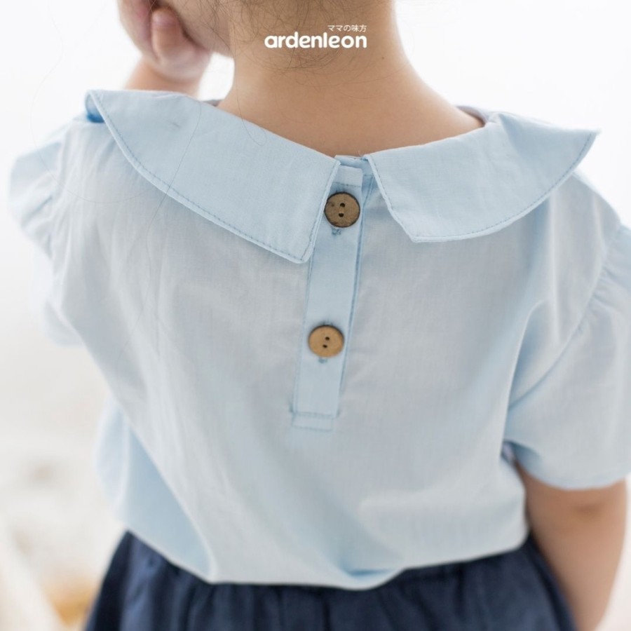 ARDENLEON Girls Luna Collar Blouse Atasan Anak