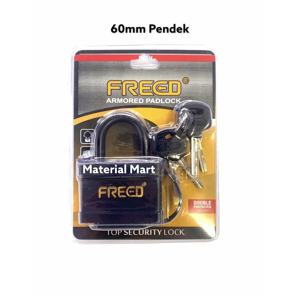 Gembok Pintu Rumah | Gembok Anti Air Pendek | Waterproof Padlock | Material Mart