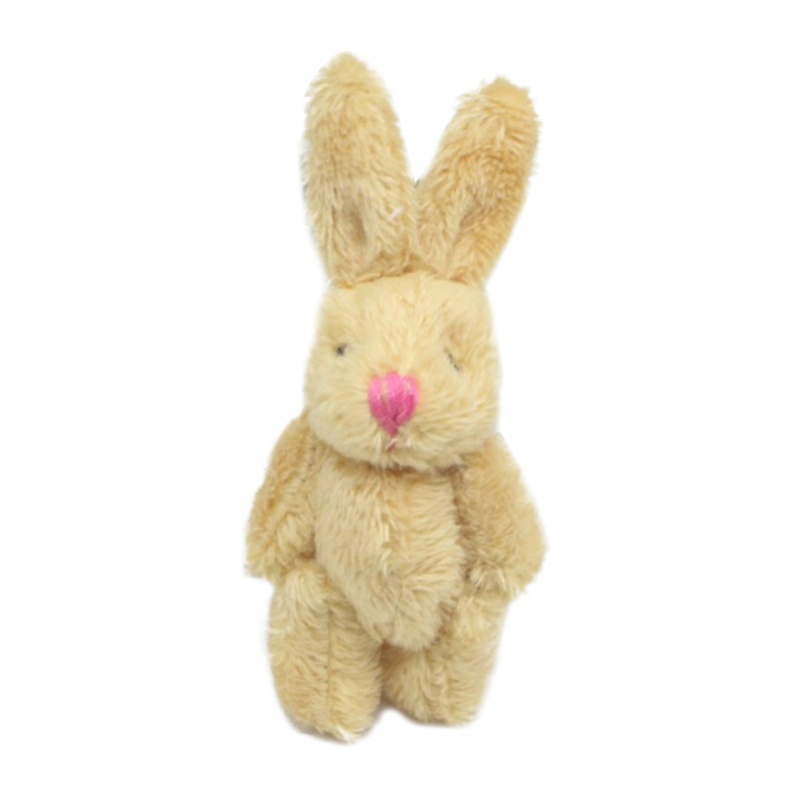 Mary 6cm Mini Lembut Mewah Bunny Joint Kelinci Untuk Hiasan Boneka Untuk Rumah Plush Mini Mainan Boneka Kelinci Untuk Boneka Bunny F