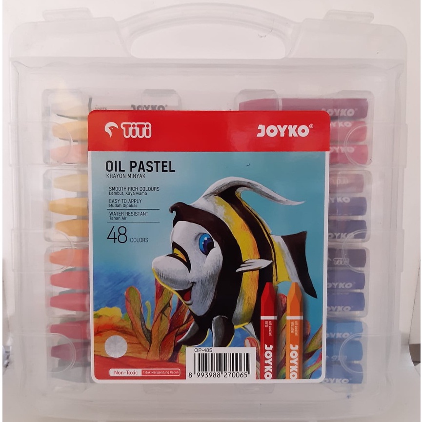 

Crayon Joyko 48 Warna / Krayon / Oil Pastels / Pastel / Colors