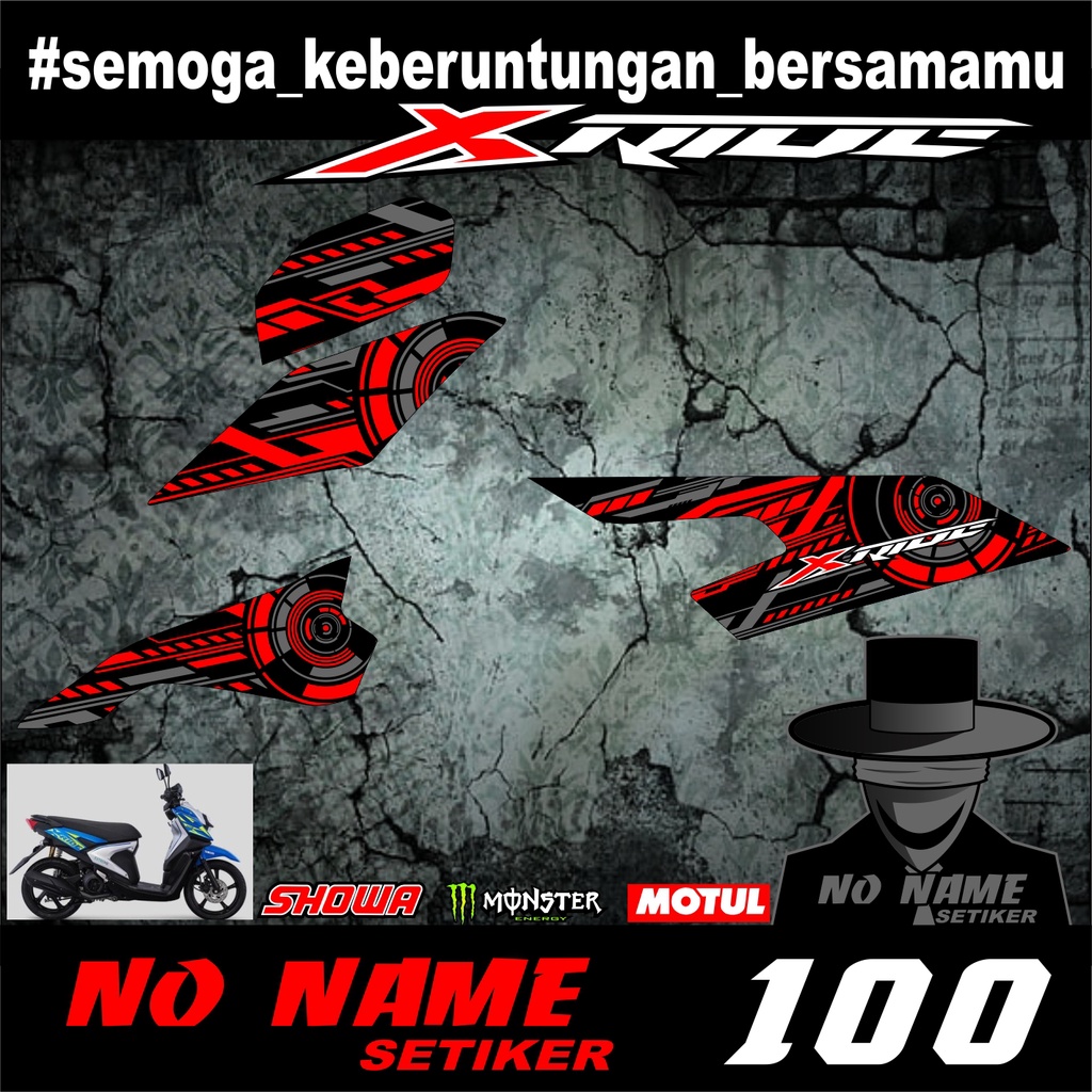 Striping X-ride (100) 2017 2018 2019 2020 2021 2022 stiker sticker setiker