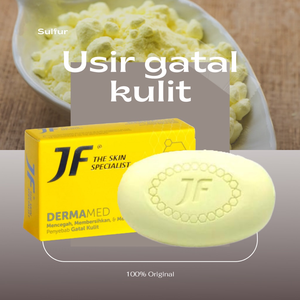 Sabun Belerang Asli Untuk Gatal Sabun Jf Sulfur Dermamed Original Bpom Sabun Panu Paling Ampuh 100% 