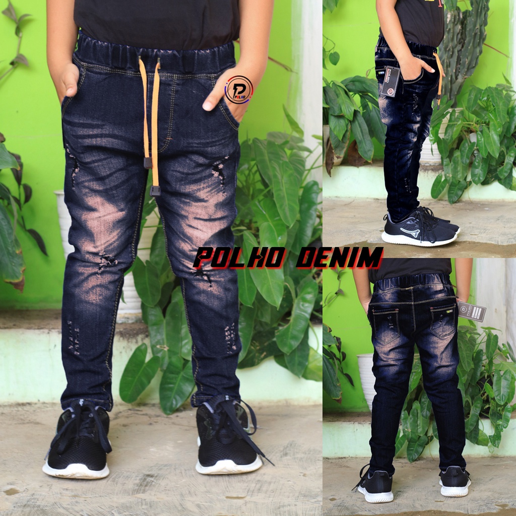 Celana Jeans Anak Panjang bahan streetch Usia 1-12 tahun