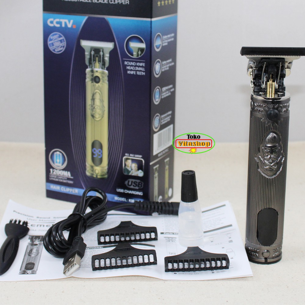 Kemei KM-700H Alat Cukur Rambut Hair Clipper Potong dan Pangkas Rambut Profesional