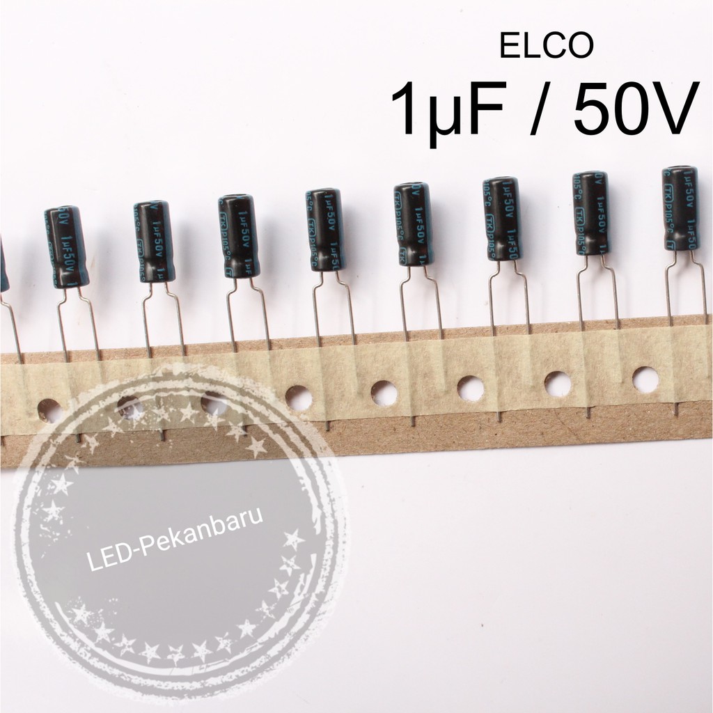 CAPASITOR ELCO 1uF 50V KAPASITOR ELKO 1uF/50v 1uF 50 v