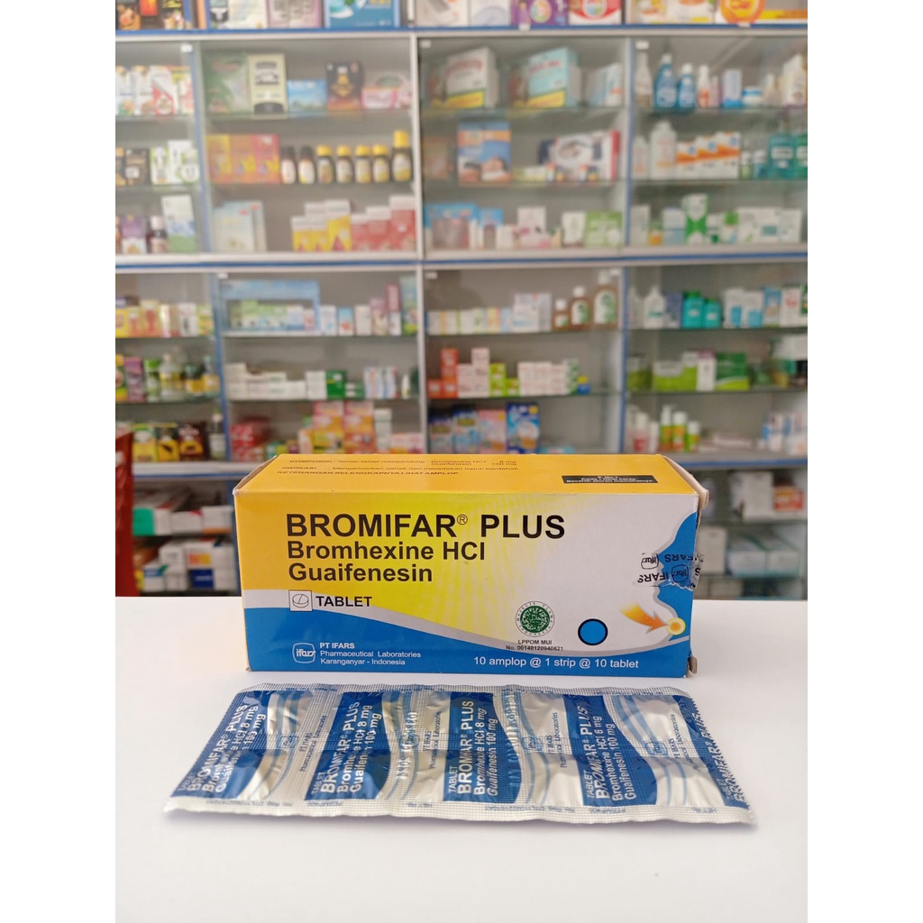 Bromifar Plus Tablet Ifars Batuk Berdahak Melancarkan Dahak 𝟏 𝐒𝐭𝐫𝐢𝐩 𝐢𝐬𝐢 𝟏𝟎 𝐓𝐚𝐛𝐥𝐞𝐭