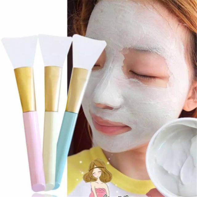 [Ready stock]Kuas Masker Silikon Silicone Masker Wajah Sikat DIY Alat Silicone Pencampuran Makeup praktis murah COD