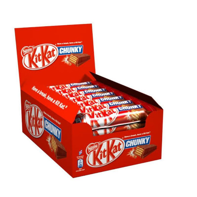 Jual Kitkat Chunky 24x38gr (Perdus) / Hazelnut / Cookies&Cream / 38gram